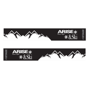 Arise & Ski Prop Ski Goggle - Black Frame w/ Mirror Chrome Lens - Adult Universal