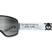 Deep Creek Lake Lions Prop Ski Goggle - Black Frame w/ Mirror Chrome Lens - Adult Universal