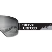 Move United Frameless Prop Ski Goggle - Mirror Chrome Smoke Lens