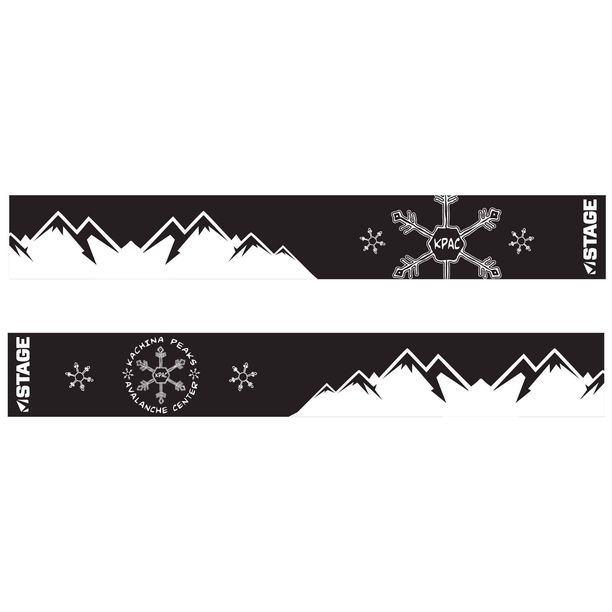 Kachina Peaks Avalanche Center Prop Ski Goggle - Black Frame w/ Mirror Chrome Lens - Adult Universal