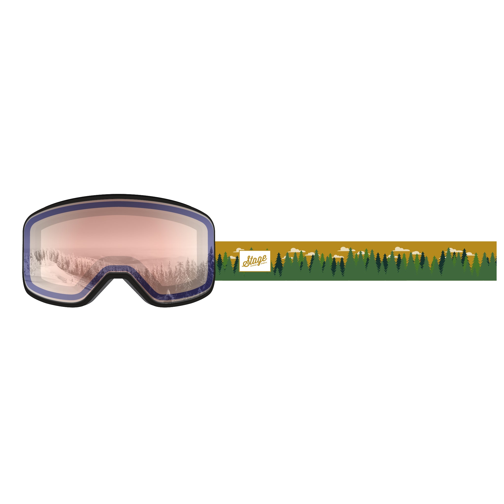  Fall Timber Line Strap - Custom Ski Goggle