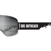 SOS Outreach Frameless Prop Ski Goggle - Mirror Chrome Smoke Lens