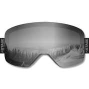 STRIDE Frameless Prop Ski Goggle - Mirror Chrome Smoke Lens