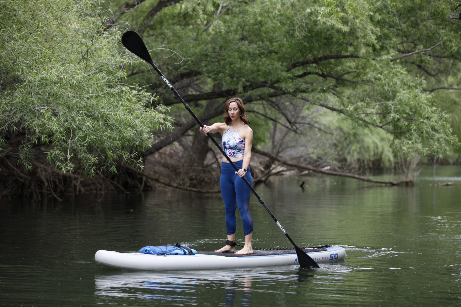 2SIDE Double-Sided Paddleboard Paddle - 100% Carbon Fiber w/ 100% CF Blades - SUP Paddle