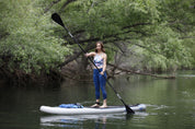 STAGE 2SIDE Double-Sided Paddleboard Paddle - Aluminum 3-Piece SUP Paddle - Double-Bladed Design - Great for Stand-Up Paddleboarding, Sit-Down Paddleboarding, Paddleboard Kayaking - Switchblade Paddle