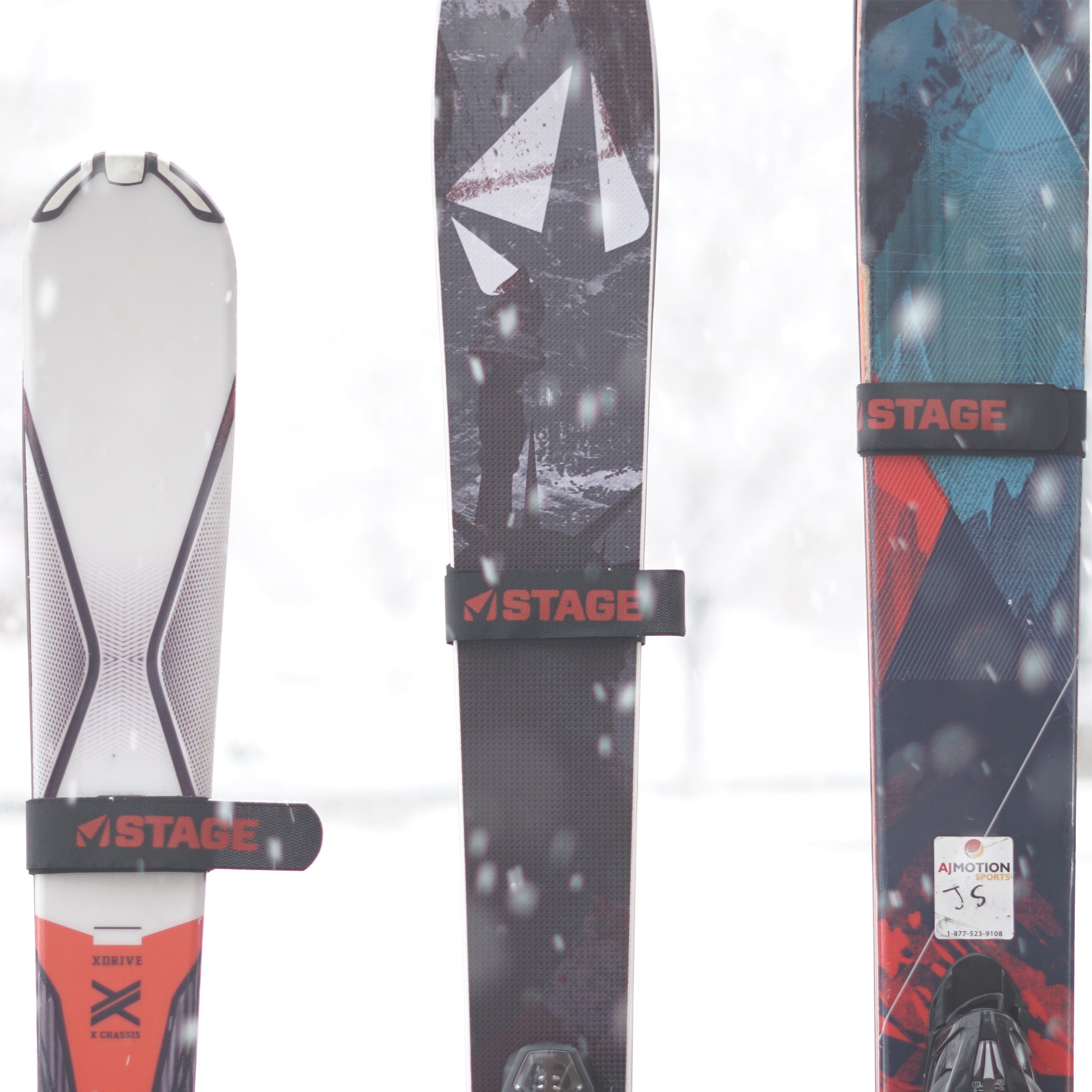 Ski Straps - Pair - Fits Narrow and Powder Skis