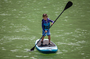 J8 Cruiser Shark - Jr. Inflatable Stand-Up Paddleboard - (Best for Under 80lbs) - SUP Board Package